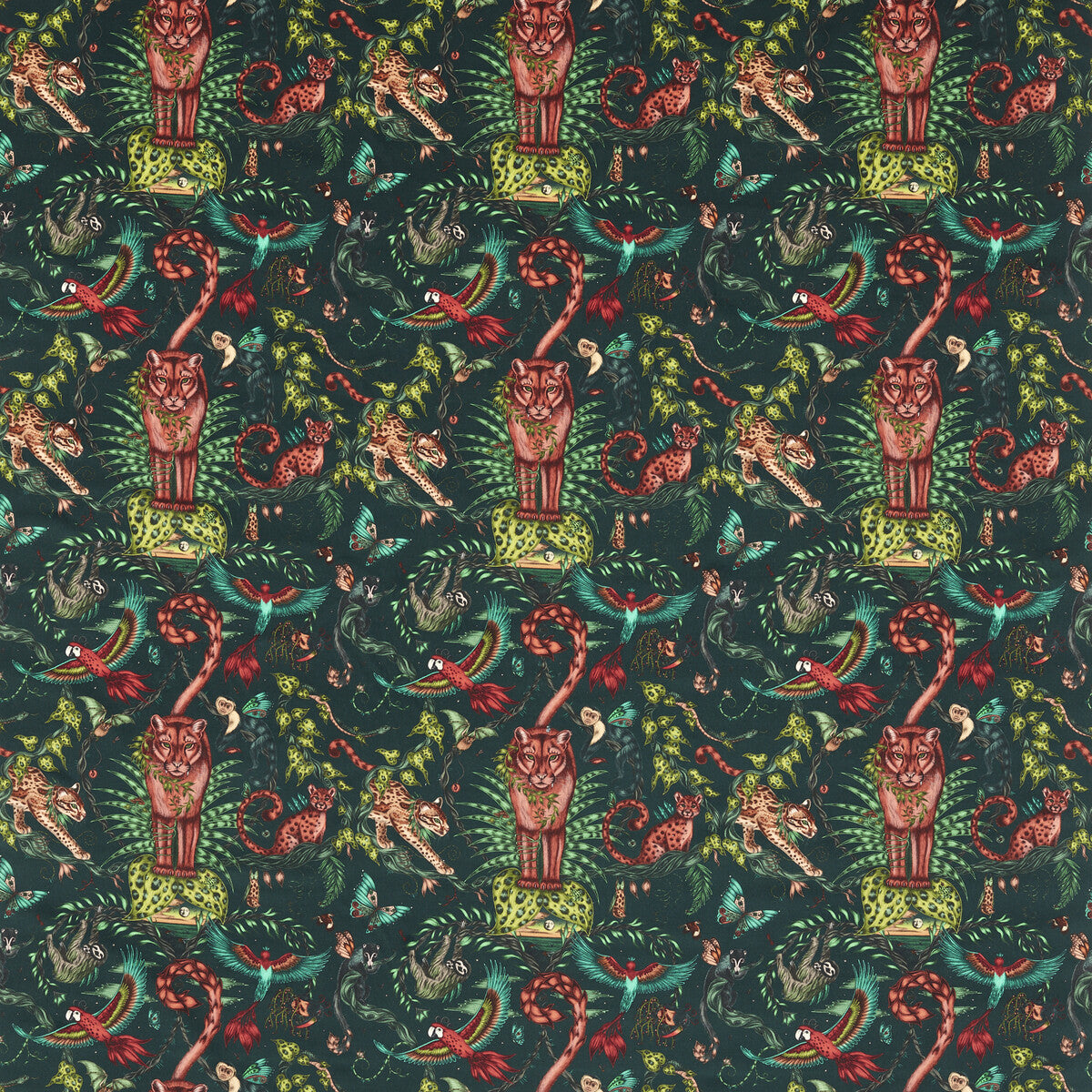 Clarke & Clarke Bosque Dreams Velvet Forest Fabric Sample F1749/03.CAC.0