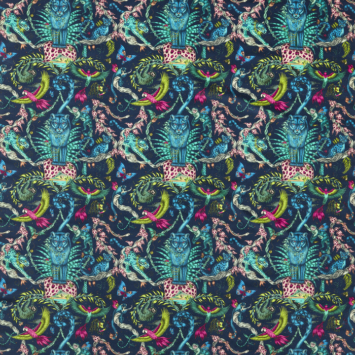 Clarke & Clarke Bosque Dreams Velvet Navy Fabric Sample F1749/04.CAC.0