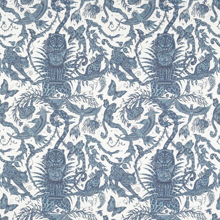 Clarke & Clarke Bosque Dreams Jacquard Ink Fabric F1750/01.CAC.0