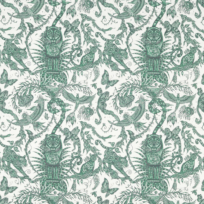 Clarke & Clarke Bosque Dreams Jacquard Seafoam Fabric F1750/02.CAC.0