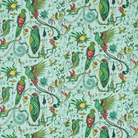 Clarke & Clarke Quetzal Aqua Fabric F1758/01.CAC.0