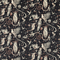 Clarke & Clarke Quetzal Velvet Charcoal Fabric F1759/01.CAC.0