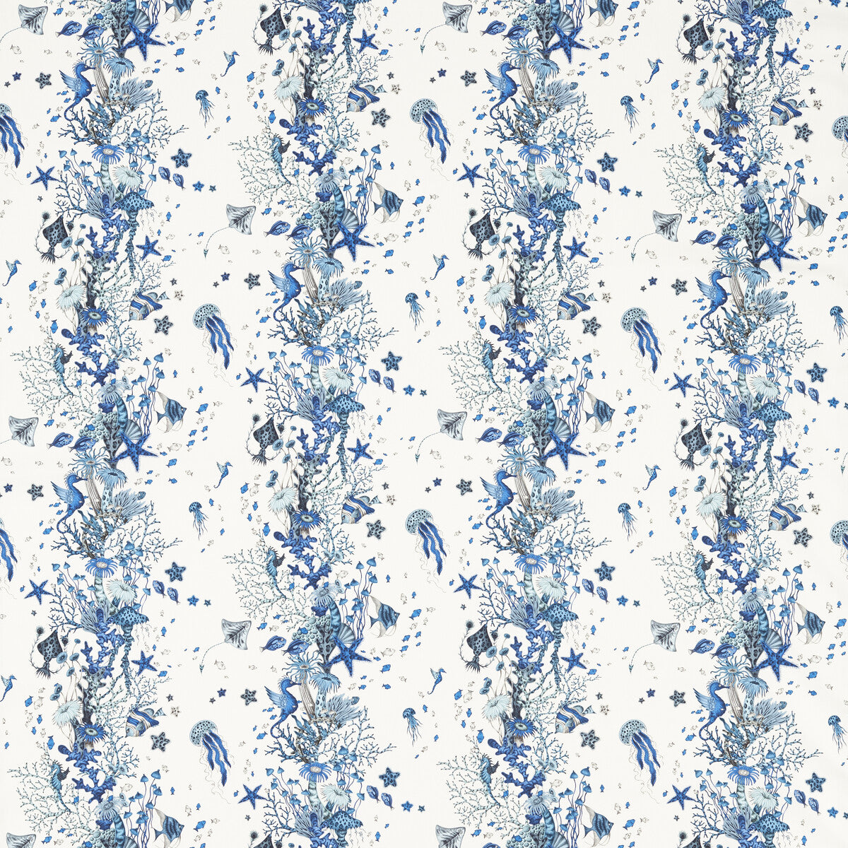 Clarke & Clarke Seaforest Blue Fabric Sample F1760/02.CAC.0