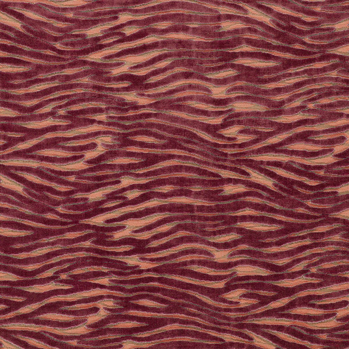 Clarke & Clarke Wildstripe Coral Fabric Sample F1762/02.CAC.0