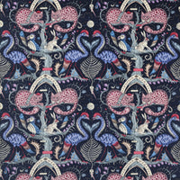Clarke & Clarke Wonder World Velvet Berry Fabric F1764/01.CAC.0
