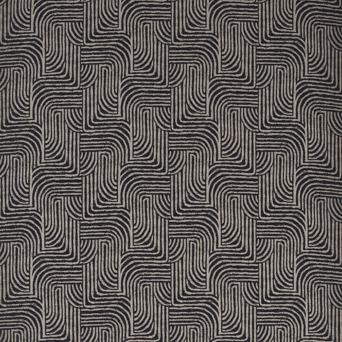 Clarke & Clarke Gormley Jacquard Noir Fabric F1766/03.CAC.0