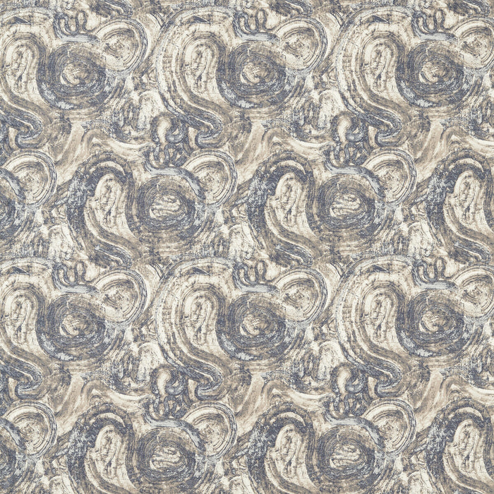 Clarke & Clarke Hatoum Jacquard Ink Fabric F1769/01.CAC.0