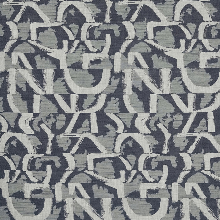 Clarke & Clarke Piero Jacquard Ink Fabric F1772/01.CAC.0