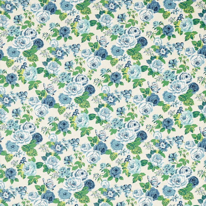 Clarke & Clarke Genevieve Cobalt Fabric F1782/01.CAC.0