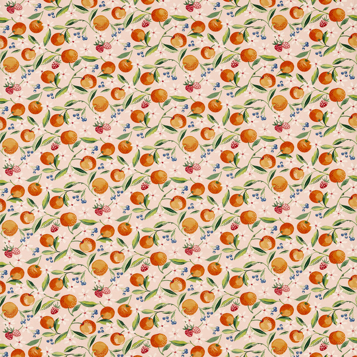 Clarke & Clarke Orange Blossom Blush Fabric F1784/01.CAC.0
