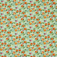 Clarke & Clarke Orange Blossom Jade Fabric F1784/03.CAC.0