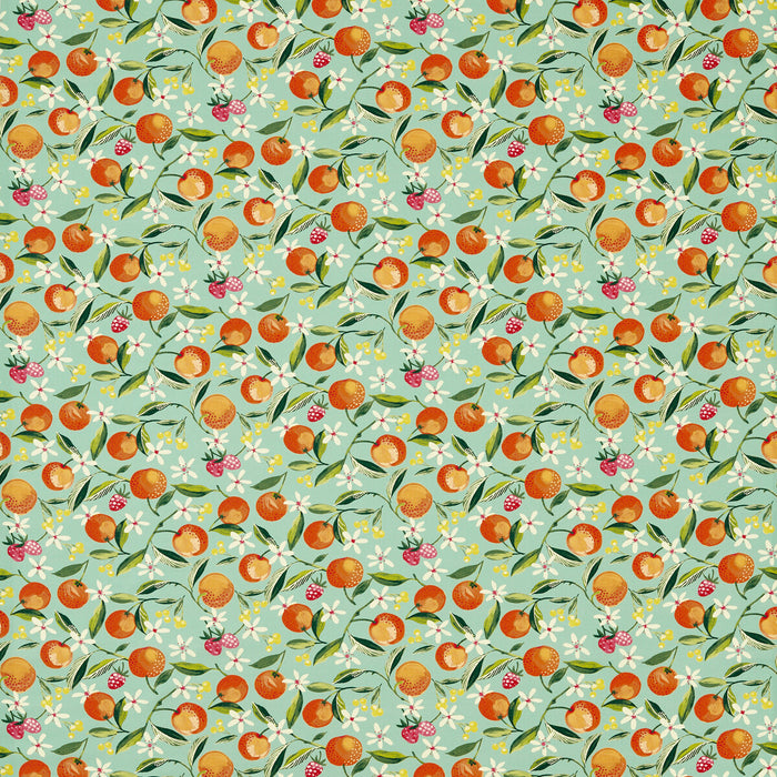 Clarke & Clarke Orange Blossom Jade Fabric F1784/03.CAC.0