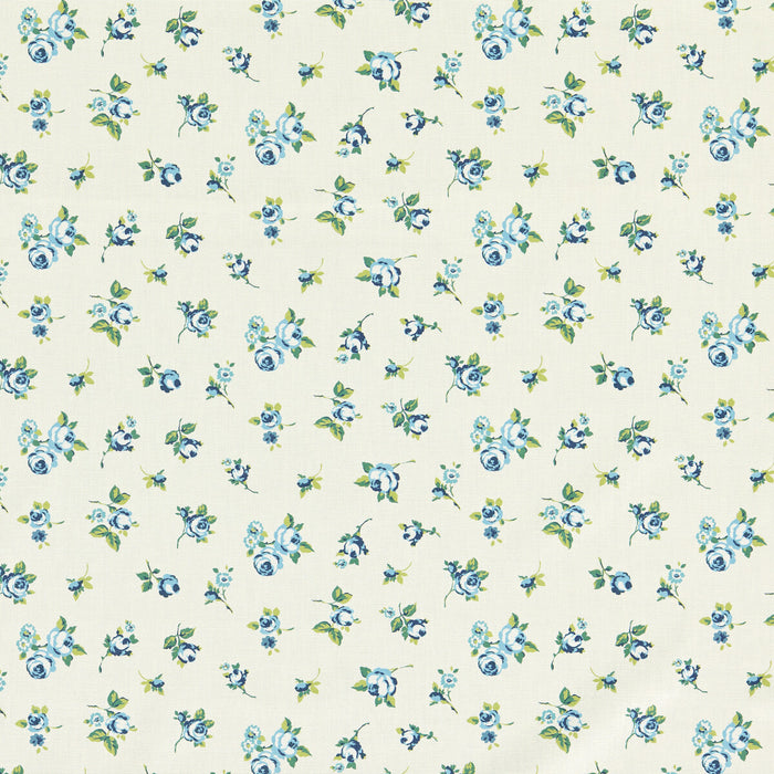 Clarke & Clarke Rosebud Cobalt Fabric Sample F1785/02.CAC.0