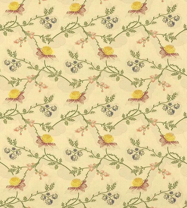 Old World Weavers Pompadour Multi On Beige Fabric F144280001