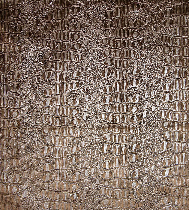 Old World Weavers Gaufrage Croco Brun Fabric Sample F155540001