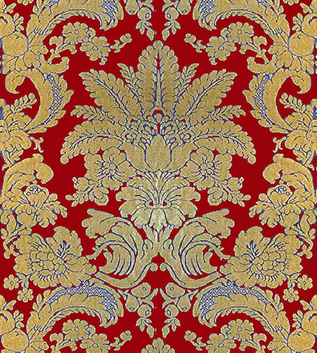Old World Weavers Damas Parure Rubis Fabric F1T4670006