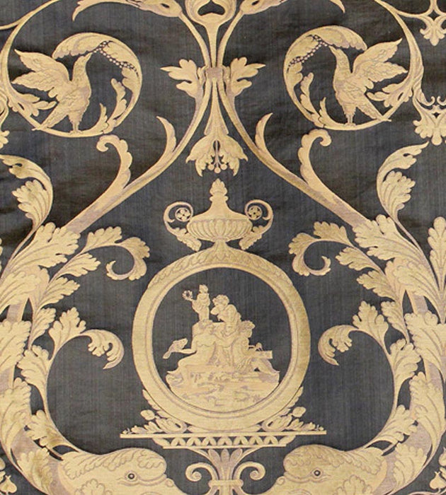 Old World Weavers Delfini Nero Fabric F322550001