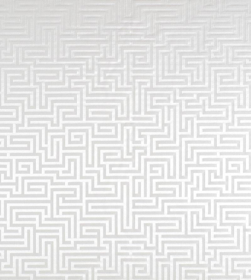 Old World Weavers Piazza Navona Labryinth Pearl Fabric F380130001