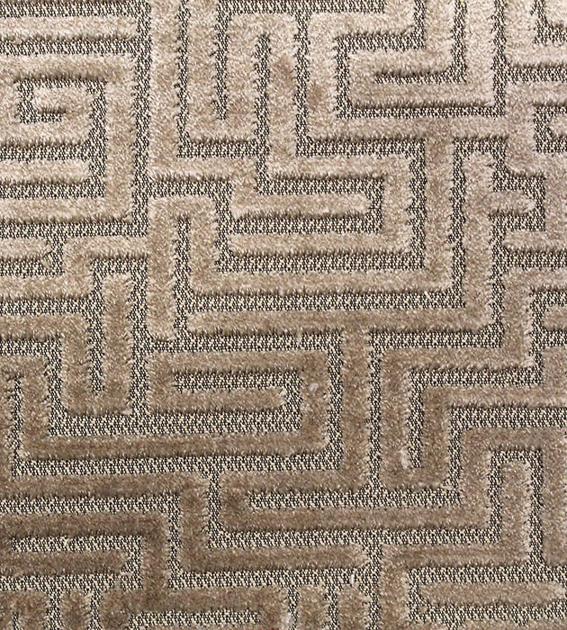 Old World Weavers Velluto Labirinto Sand Fabric Sample F370020002