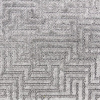Old World Weavers Velluto Labirinto Silver Fabric F370020003