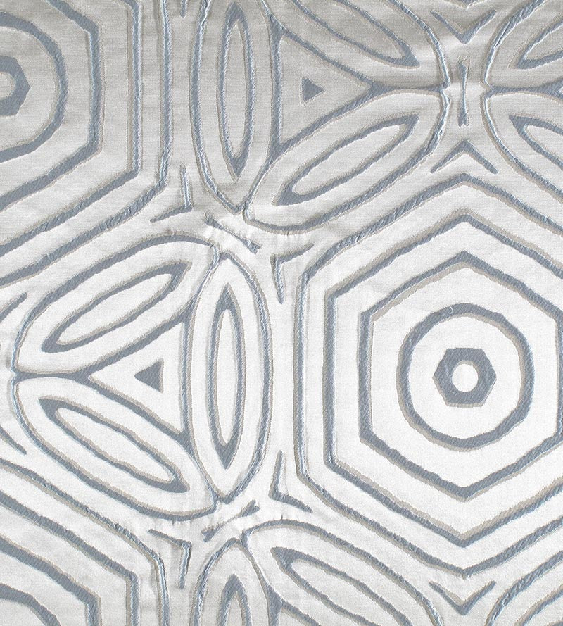 Old World Weavers Trinita Dei Monti Geo Light Blue Fabric F380180003