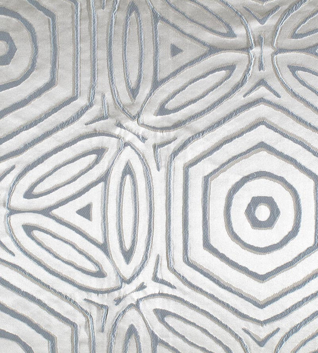 Old World Weavers Trinita Dei Monti Geo Light Blue Fabric Sample F380180003