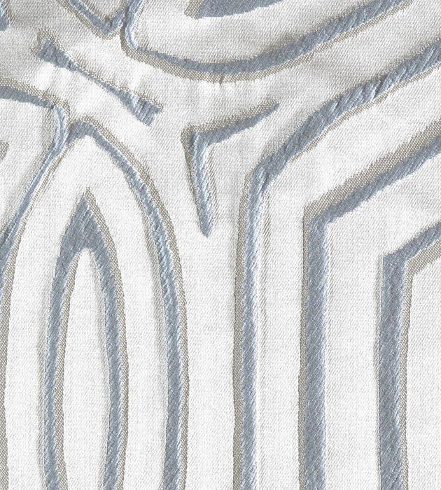 Old World Weavers Trinita Dei Monti Geo Light Blue Fabric Sample F380180003