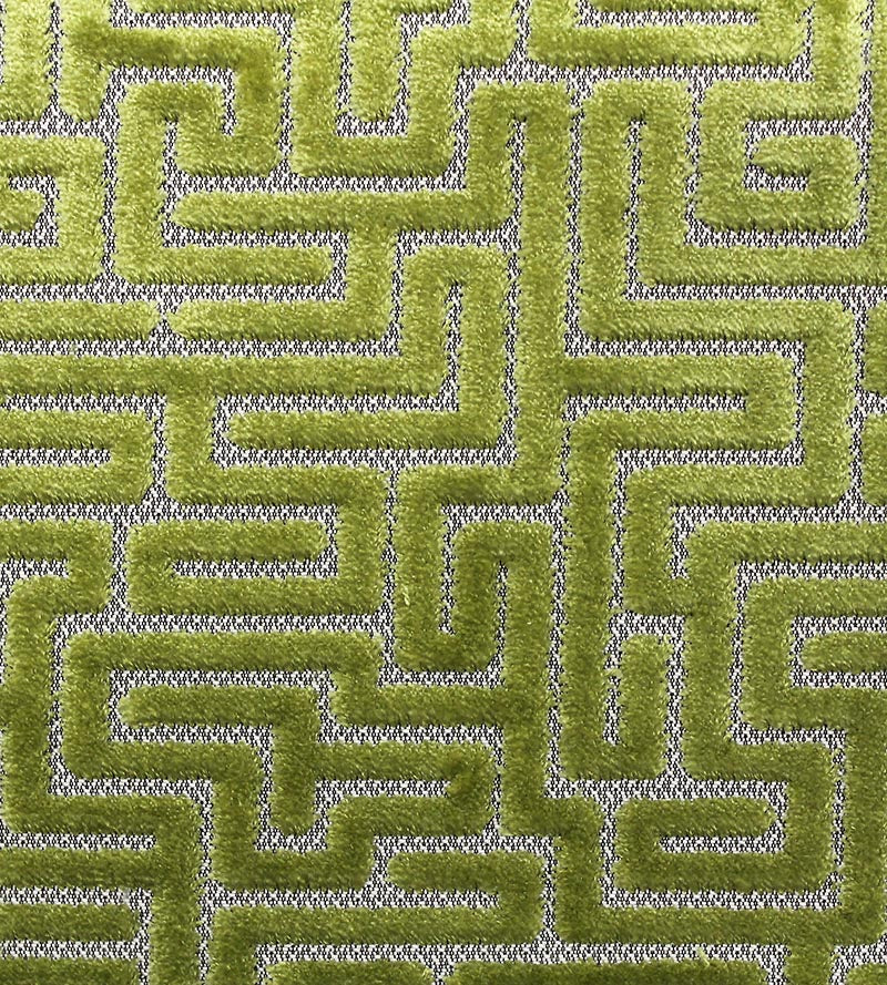 Old World Weavers Velluto Labirinto Citron Fabric F370020004