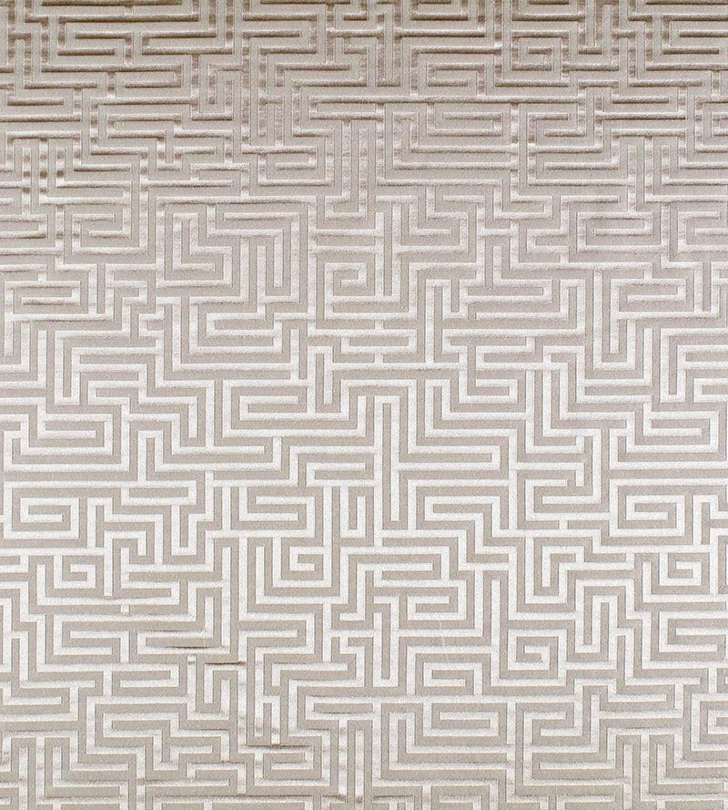 Old World Weavers Piazza Navona Labryinth Almond Fabric F380130004