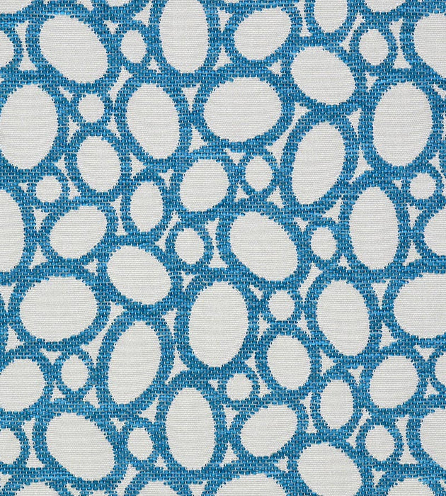 Old World Weavers Madagascar Ovals Fr Aqua Fabric Sample F380380006