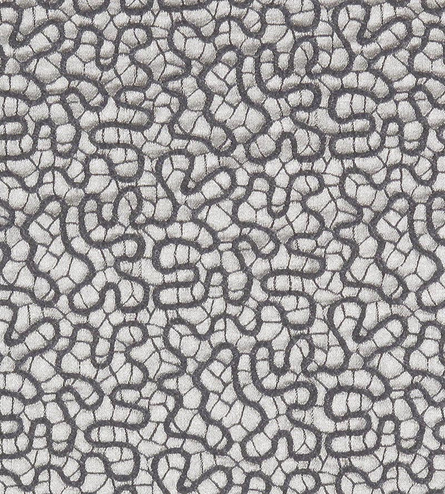 Old World Weavers Galleria Colonna Lace Grey Fabric Sample F380063607