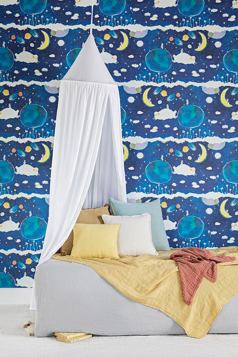 Pierre Frey La Nuit D'En Yu Ciel Wallpaper Sample FP830001