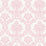 Seabrook Designs Glitter Damask Bubblegum And White Wallpaper Sample FA40901