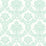 Seabrook Designs Glitter Damask Teal And White  Wallpaper Sample FA40904