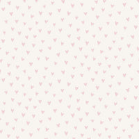 Seabrook Designs Sparkle Heart White And Bubblegum Glitter Wallpaper FA41718