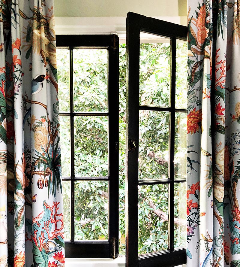 Old World Weavers Cinque Terra Coral Sky Fabric FBCINQ0001
