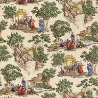 Old World Weavers Mandarin Toile Document Fabric FBMA290002