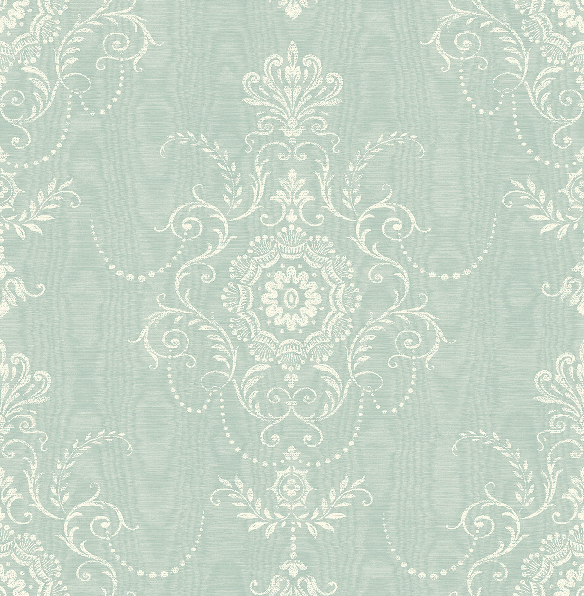 Seabrook Designs Colette Cameo Summer Sky Wallpaper FC60314