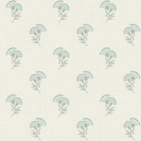 Seabrook Designs Lotus Branch Floral Minty Meadow & French Grey Wallpaper FC60808