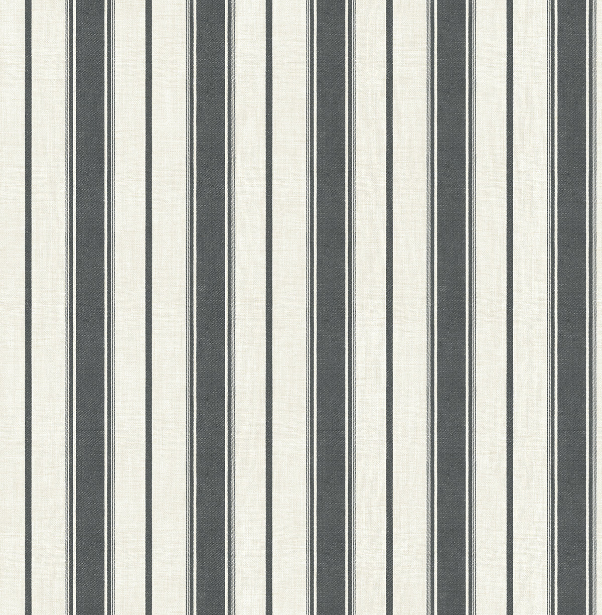 Seabrook Designs Eliott Linen Stripe Poppy Seed Wallpaper Sample FC61500