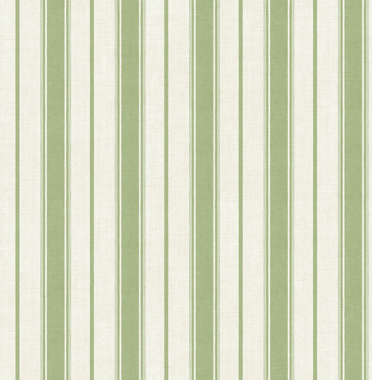 Seabrook Designs Eliott Linen Stripe Pomme Wallpaper Sample FC61504