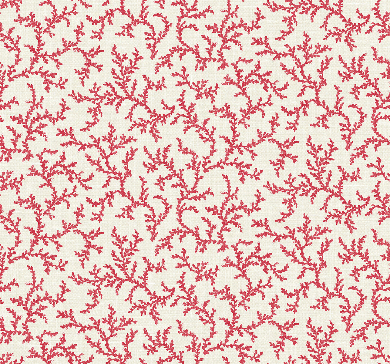 Seabrook Designs Corail Antique Ruby Wallpaper FC62101