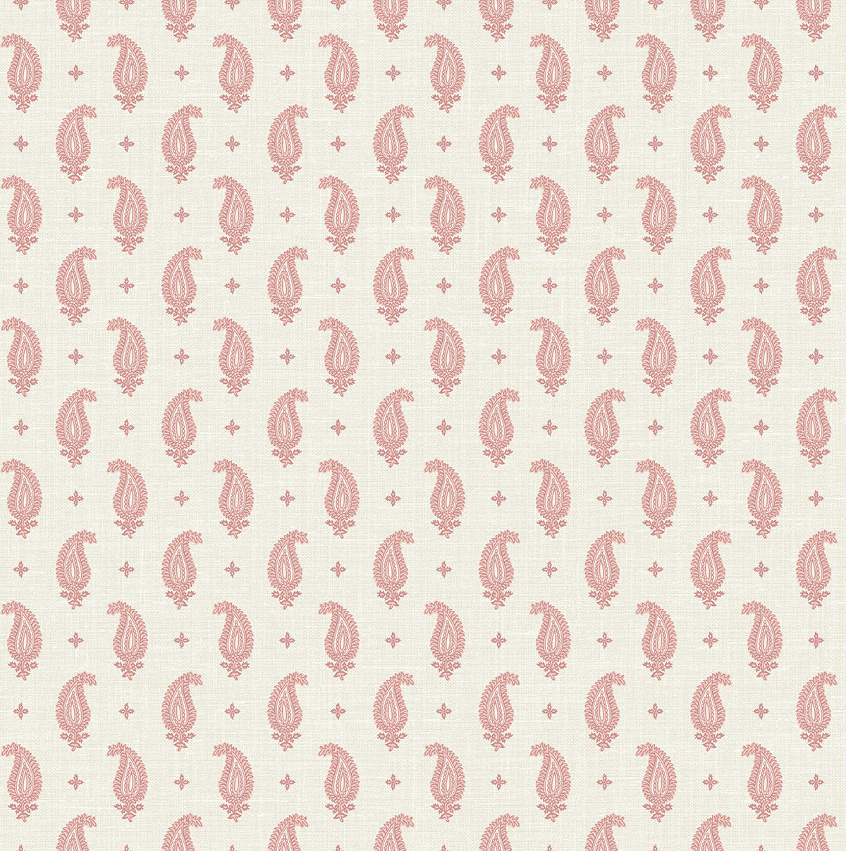 Seabrook Designs Maia Paisley Rustic Rouge Wallpaper FC62411