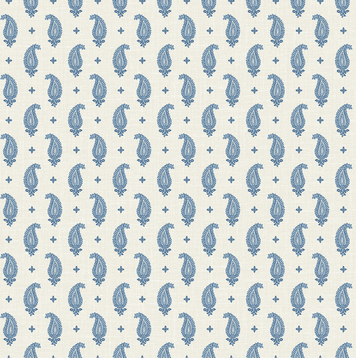 Seabrook Designs Maia Paisley French Blue Wallpaper FC62412