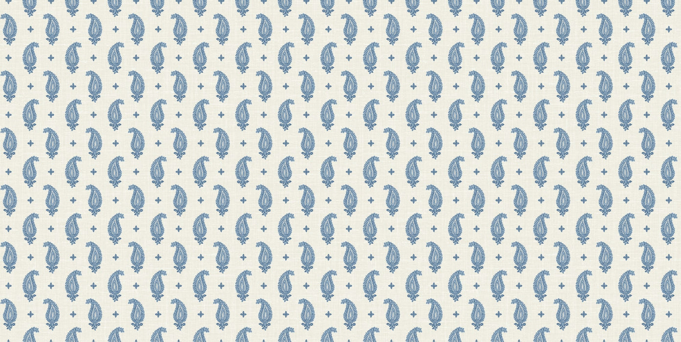 Seabrook Designs Maia Linen Fabric French Blue Fabric Sample FC62712F