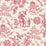 Seabrook Designs Chinoiserie Linen Fabric Antique Ruby Fabric Sample FC62801F