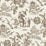 Seabrook Designs Chinoiserie Linen Fabric Hickory Smoke Fabric Sample FC62806F