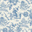 Seabrook Designs Chinoiserie Linen Fabric Denim Wash Fabric Sample FC62812F
