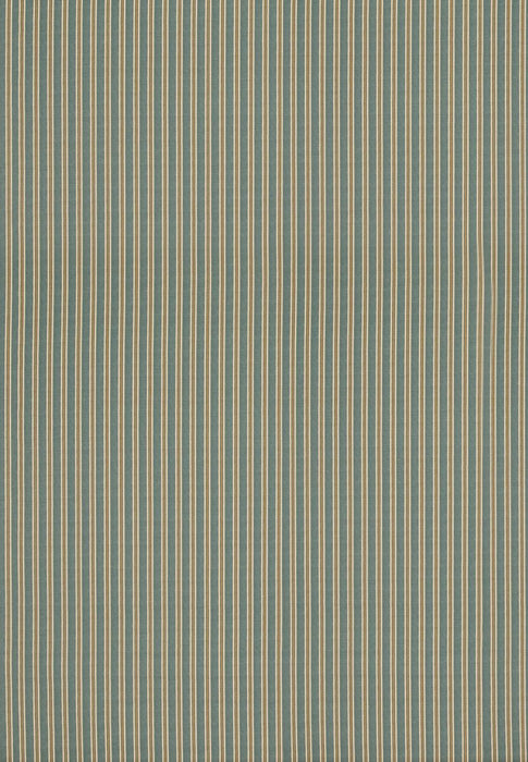 Mulberry Home Somerton Stripe Teal/Ochre Fabric FD2013.R11.0