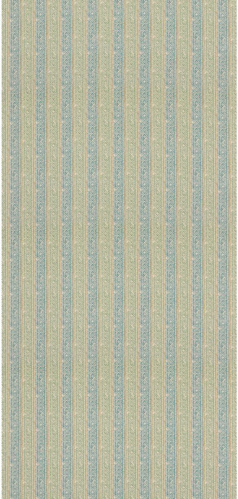 Mulberry Home Ladbroke Stripe Teal/Green Fabric FD2018.R38.0